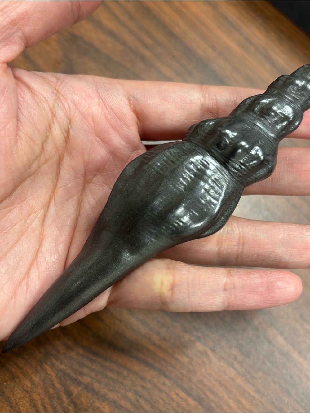 Graphite Object Batle Studio San Francisco Shell shaped Graphite